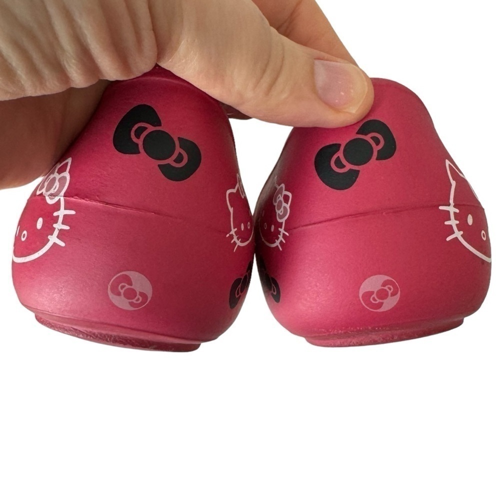 Crocs x Hello Kitty McCall Slip On Ballet Flats Pink Black Women’s Size 8 Rare - Picture 12 of 12